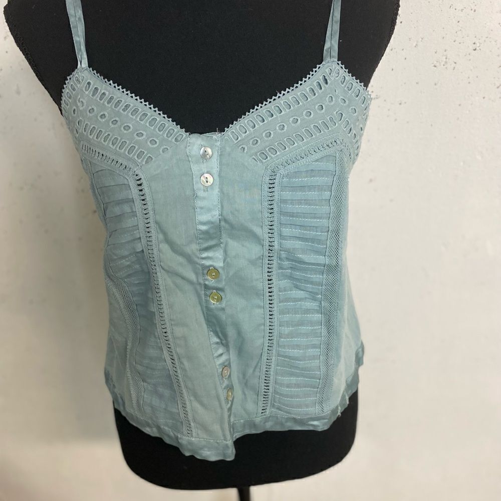 #141 Anthropologie Tiny Label Cotton Crop Top View 3